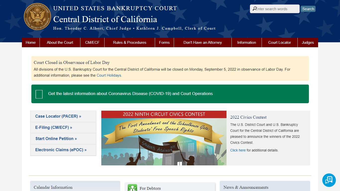 Central District of California | United States Bankruptcy Court